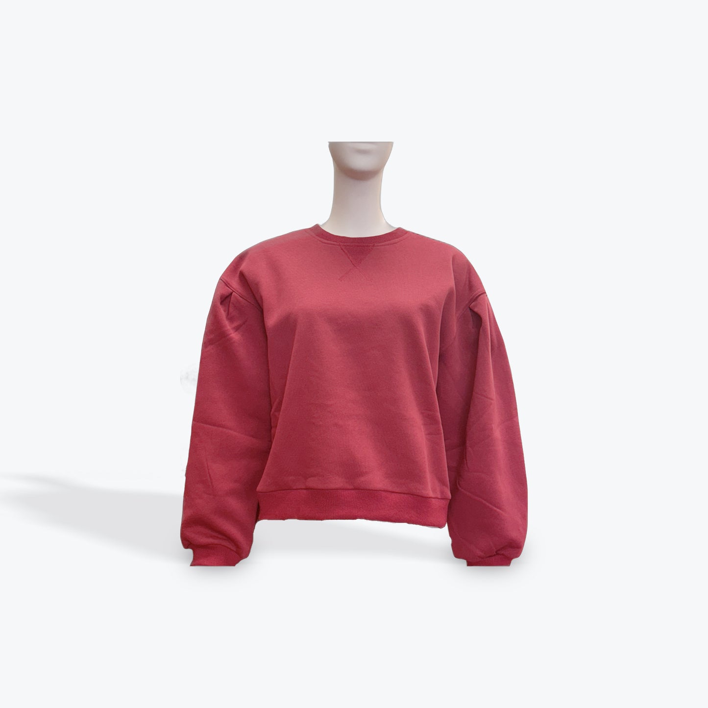 Umgee Burgundy Fleece Pull Over Top