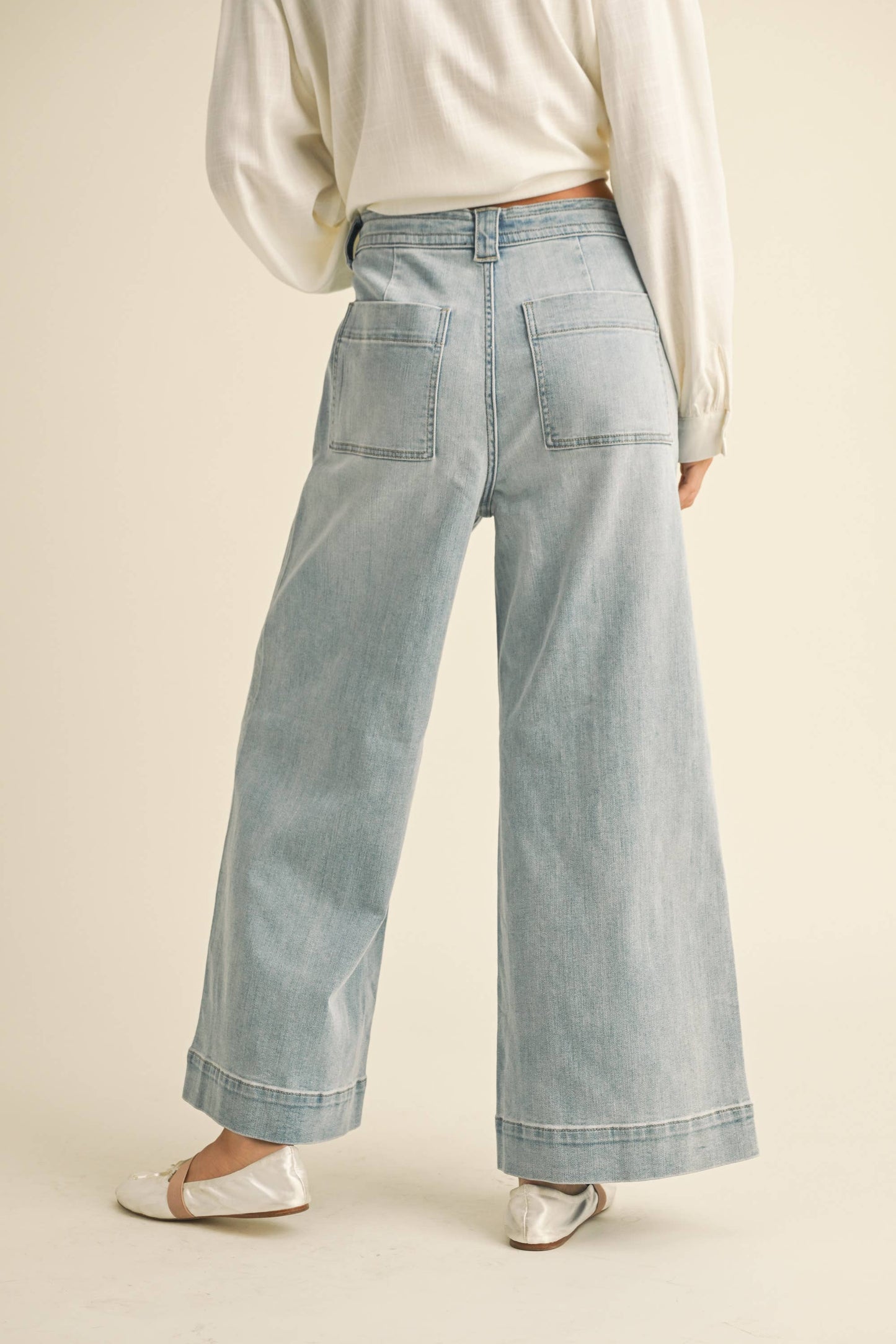 Weekend Wide Leg Tie Waist Jeans
