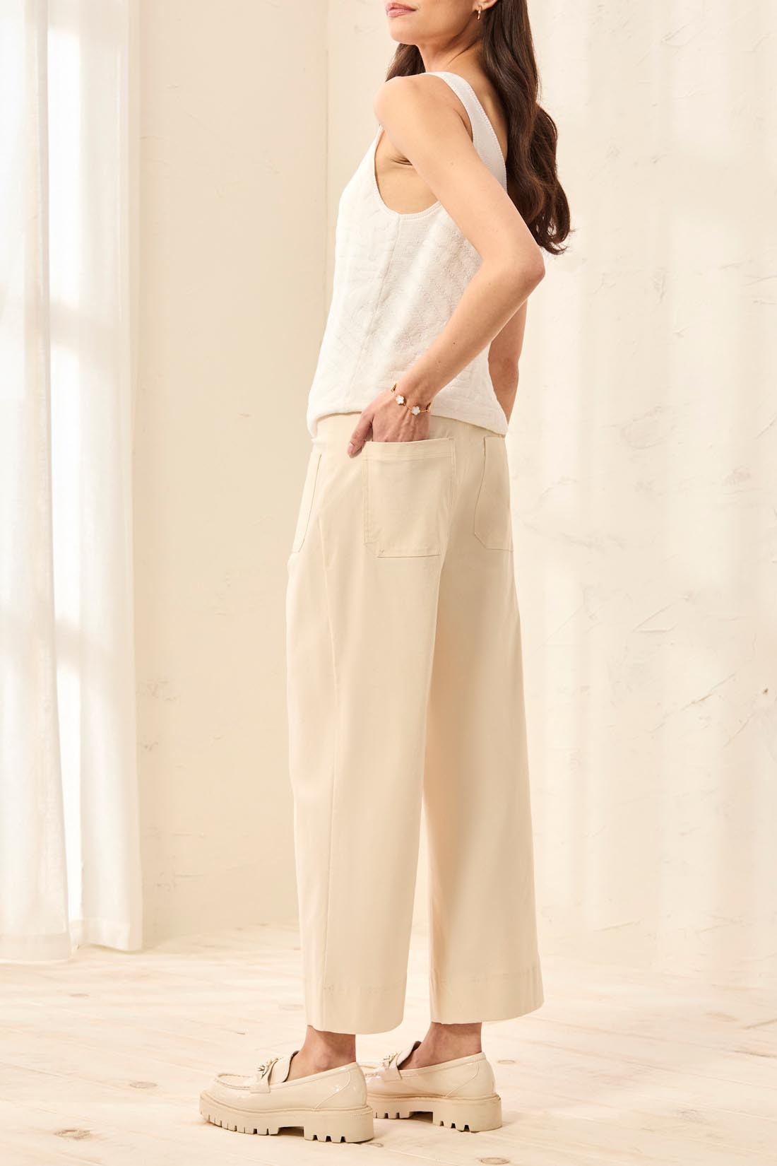 Coastal Canvas Capri Pant