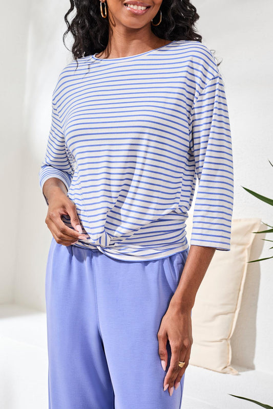 The Baja Stripe Knot Top
