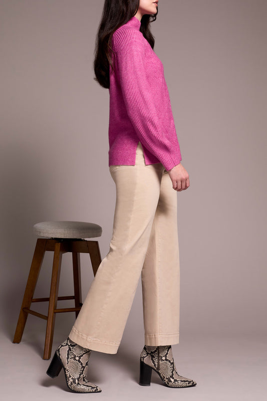 Sandstone Comfort Stretch Wide Leg Pants
