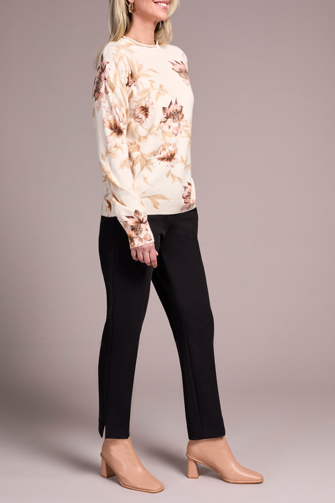 Long Sleeve Funnel Neck Sweater