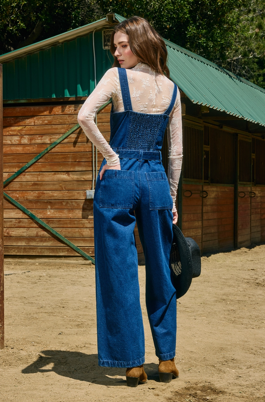 Denim Wide Fit Jumpsuit