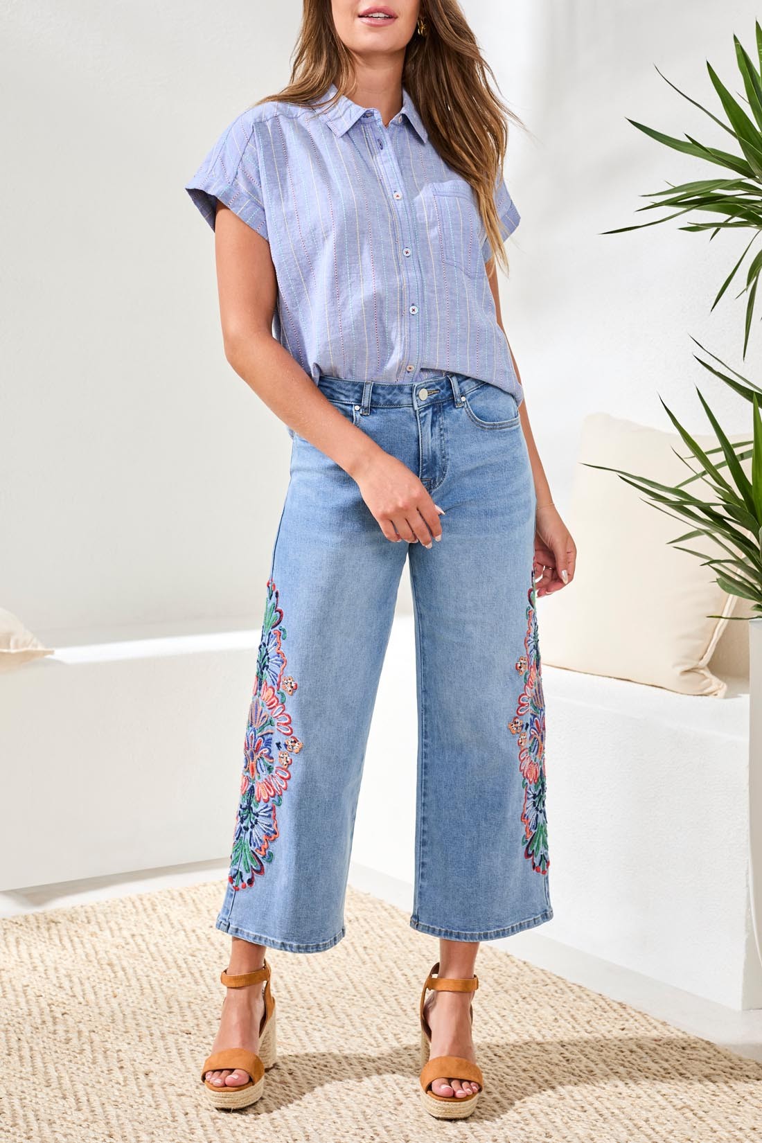 Desert Bloom Crop Jeans
