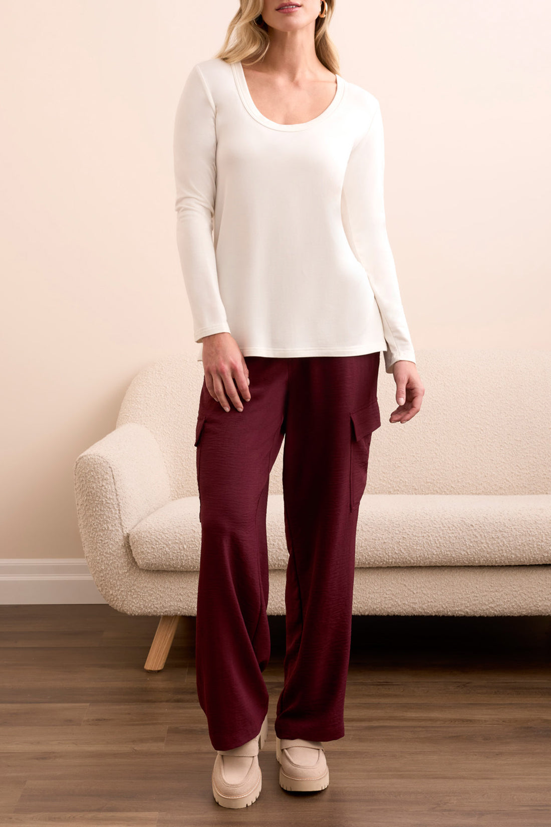 Scoop Neck Knit Top