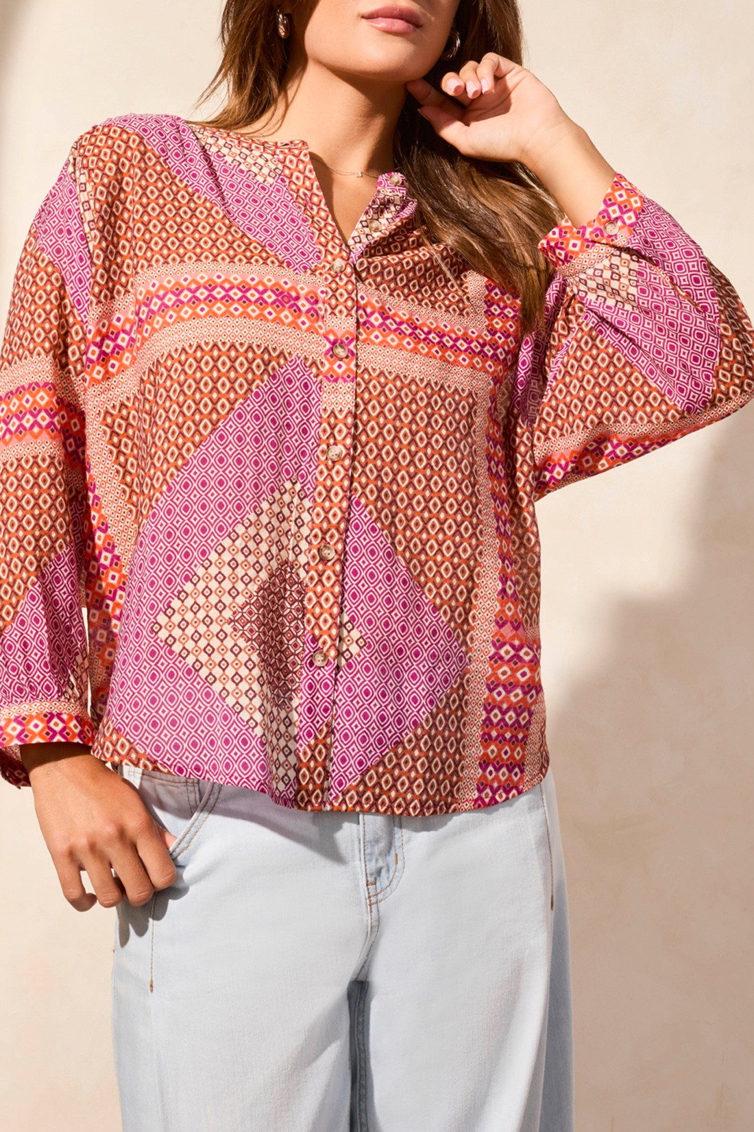 Sunset Mosaic Blouse