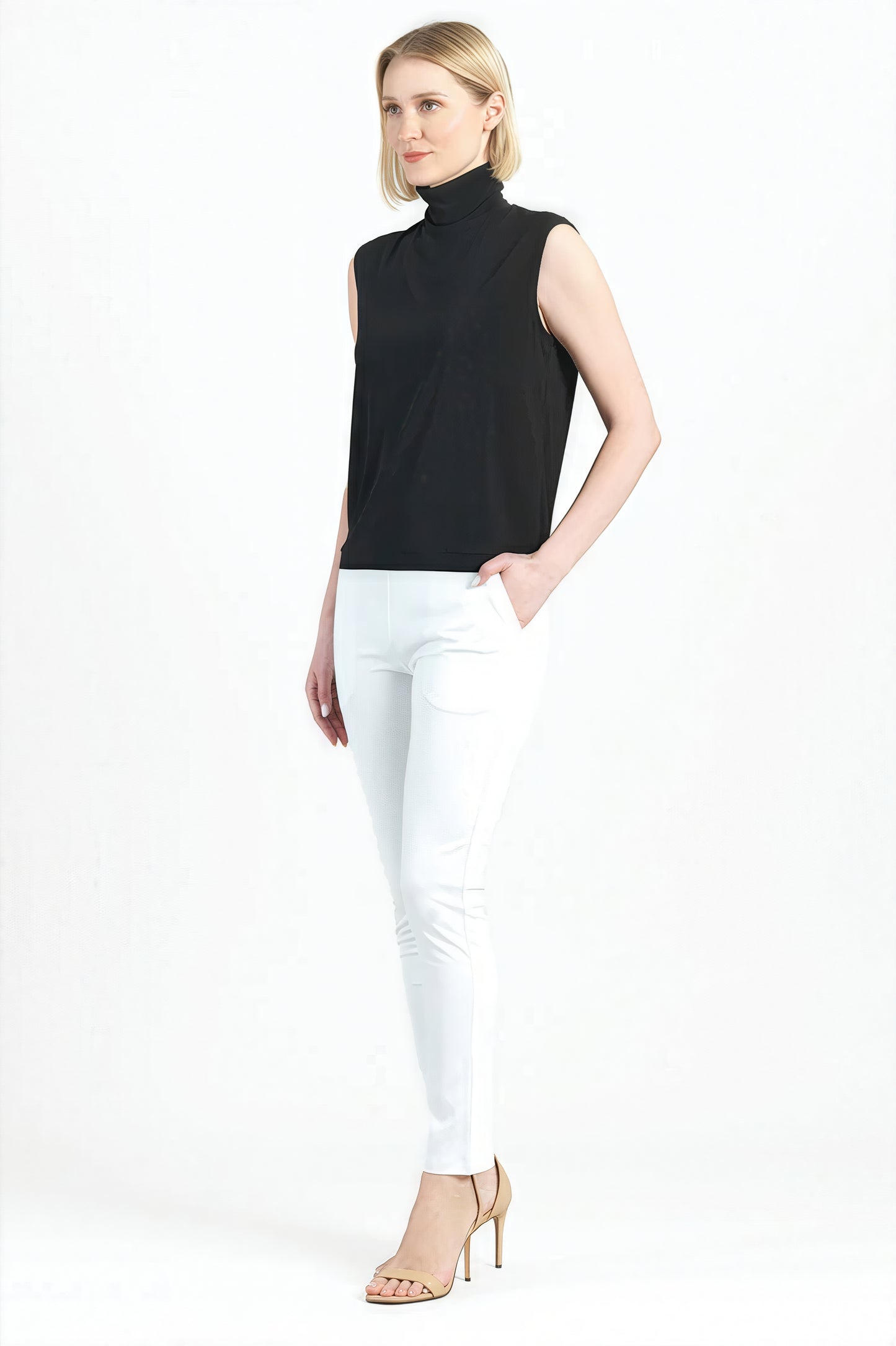 Clara Sunwoo Solid Soft Knit Ankle Pant