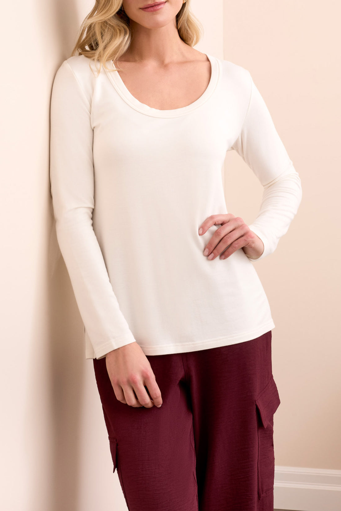 Scoop Neck Knit Top