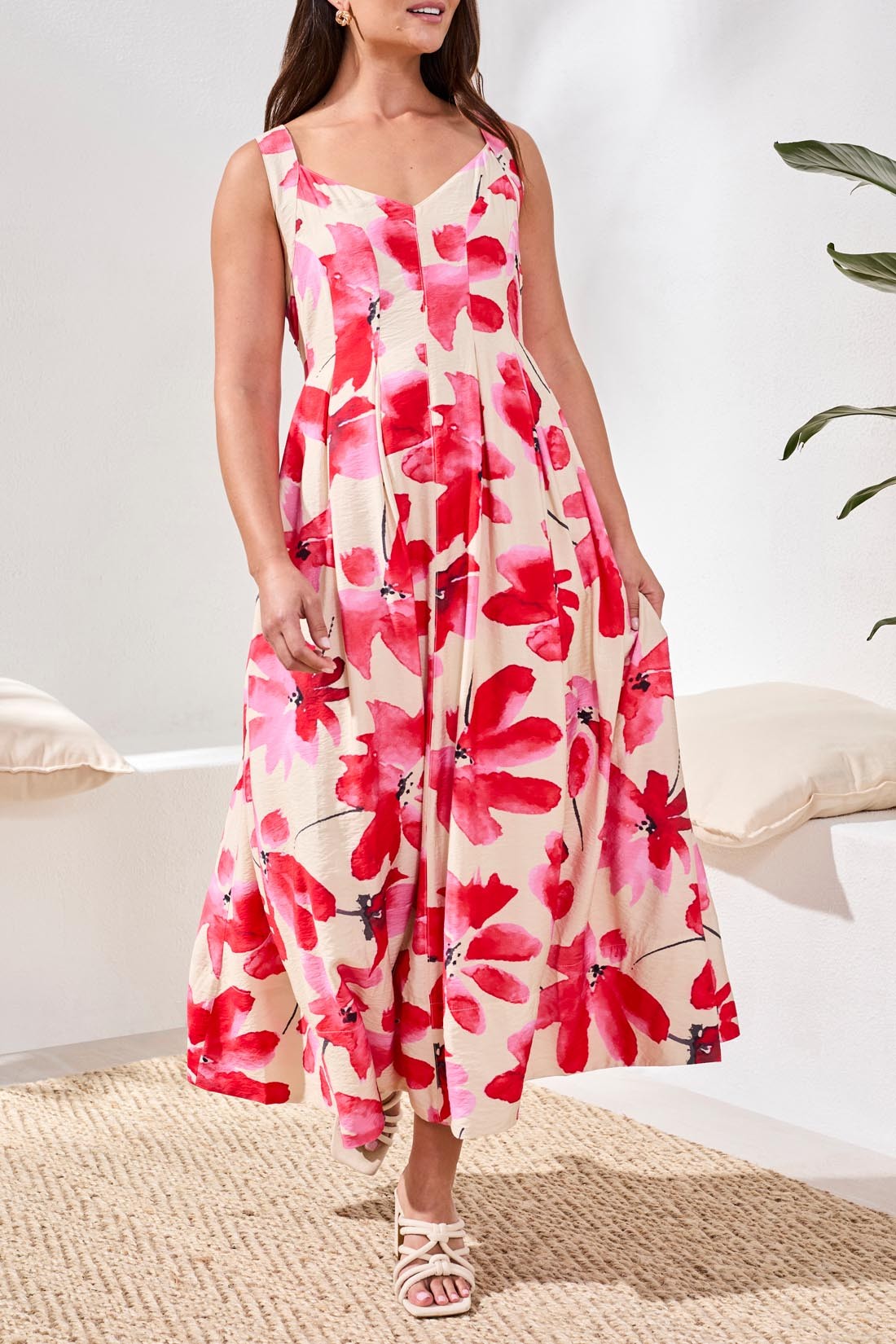Sunset Bloom Maxi Dress