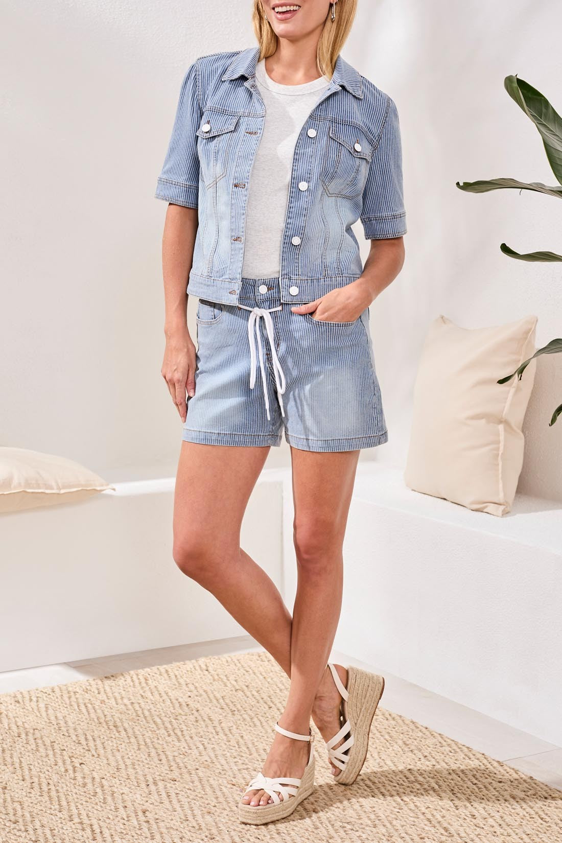 Seaport Stripe Audrey Short