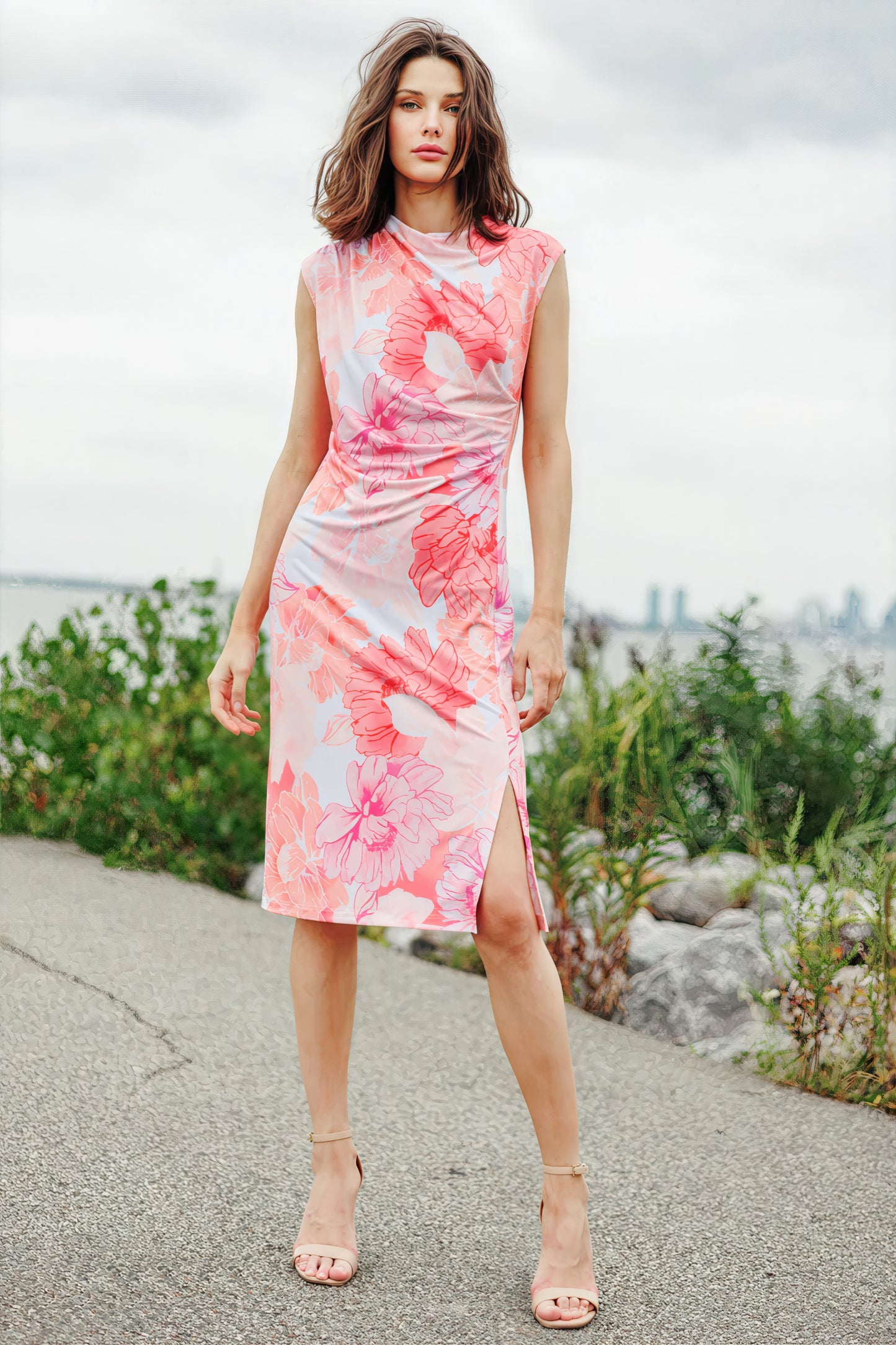 Clara Sun Woo Peach White Dress