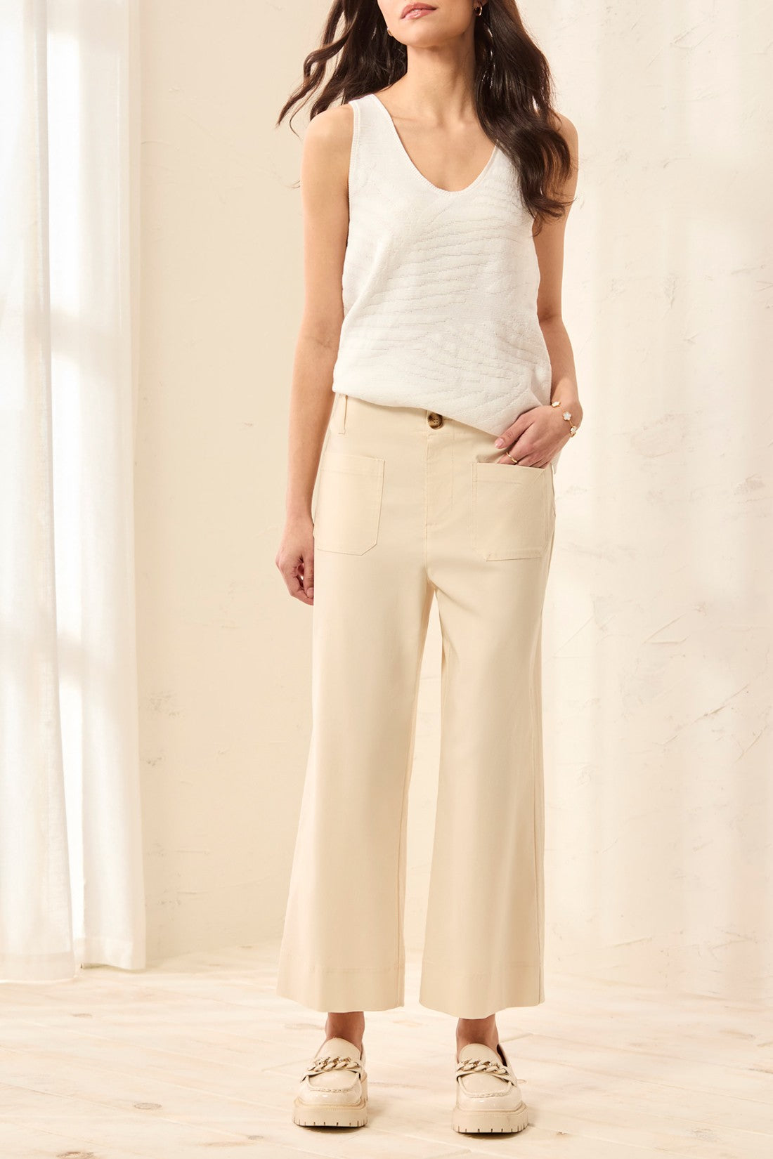 Coastal Canvas Capri Pant