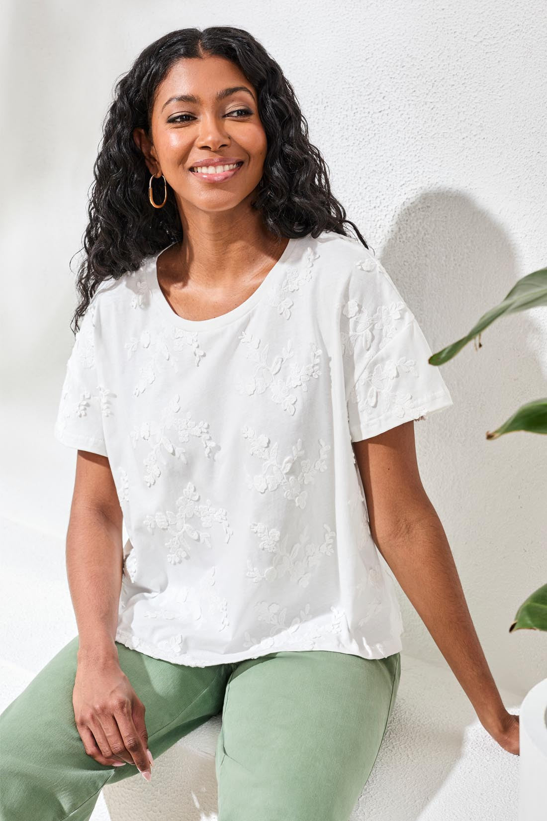 The White Bloom Tee
