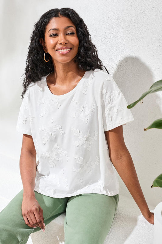 The White Bloom Tee