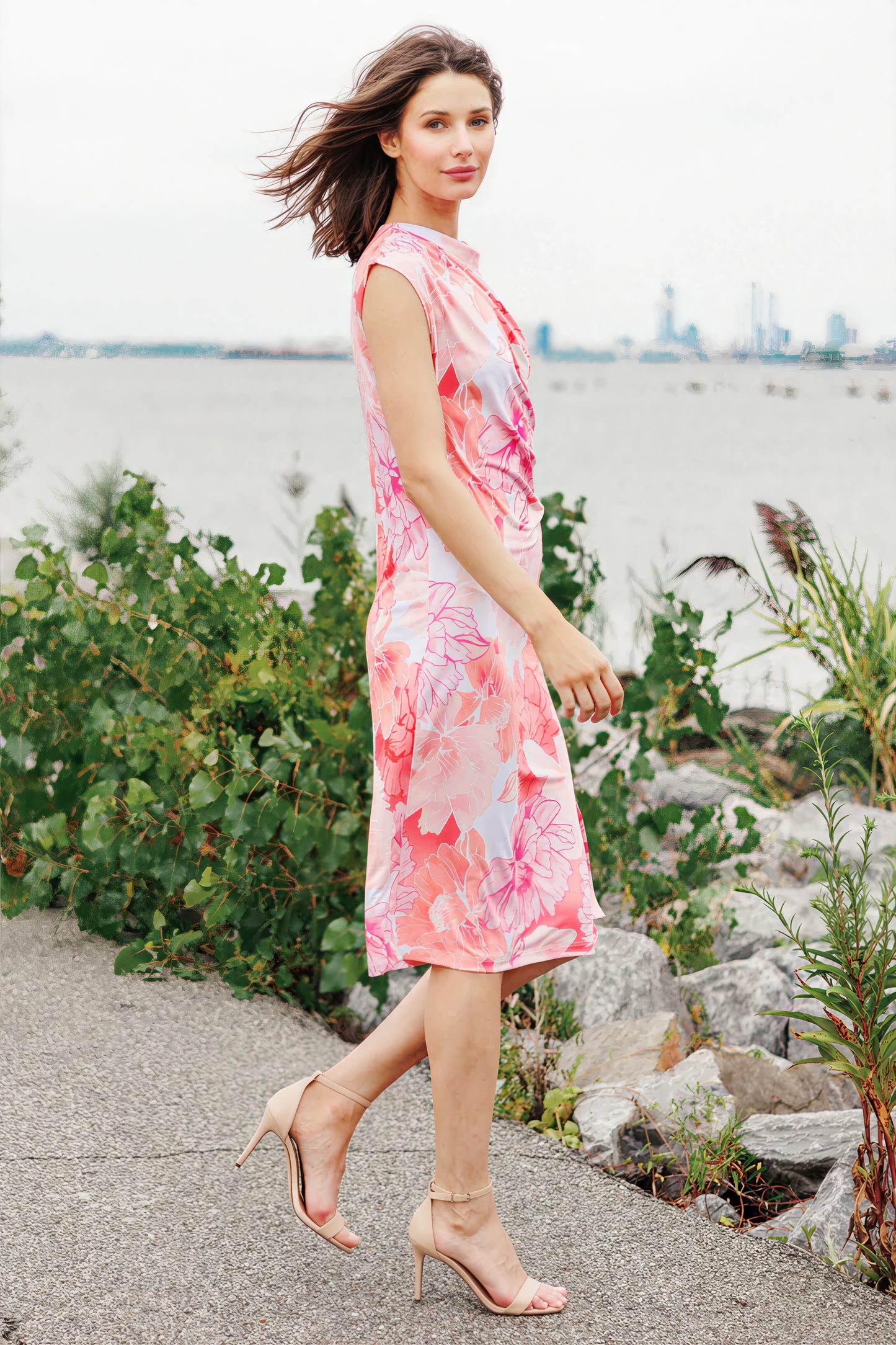 Clara Sun Woo Peach White Dress