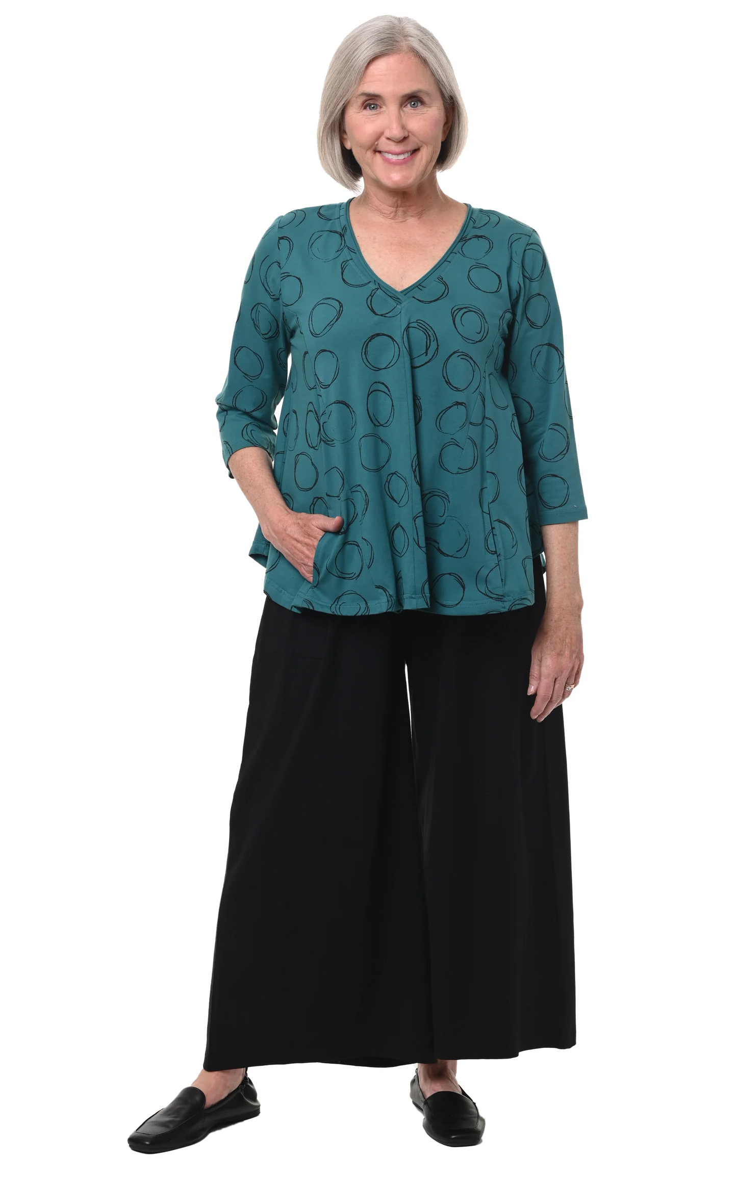 Snapdragon Black Wide Leg Pant