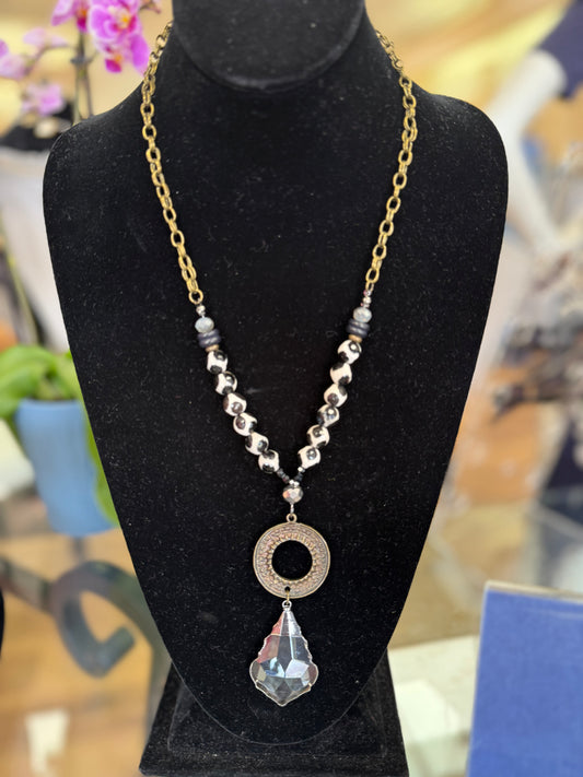 Crystal Drop Necklace