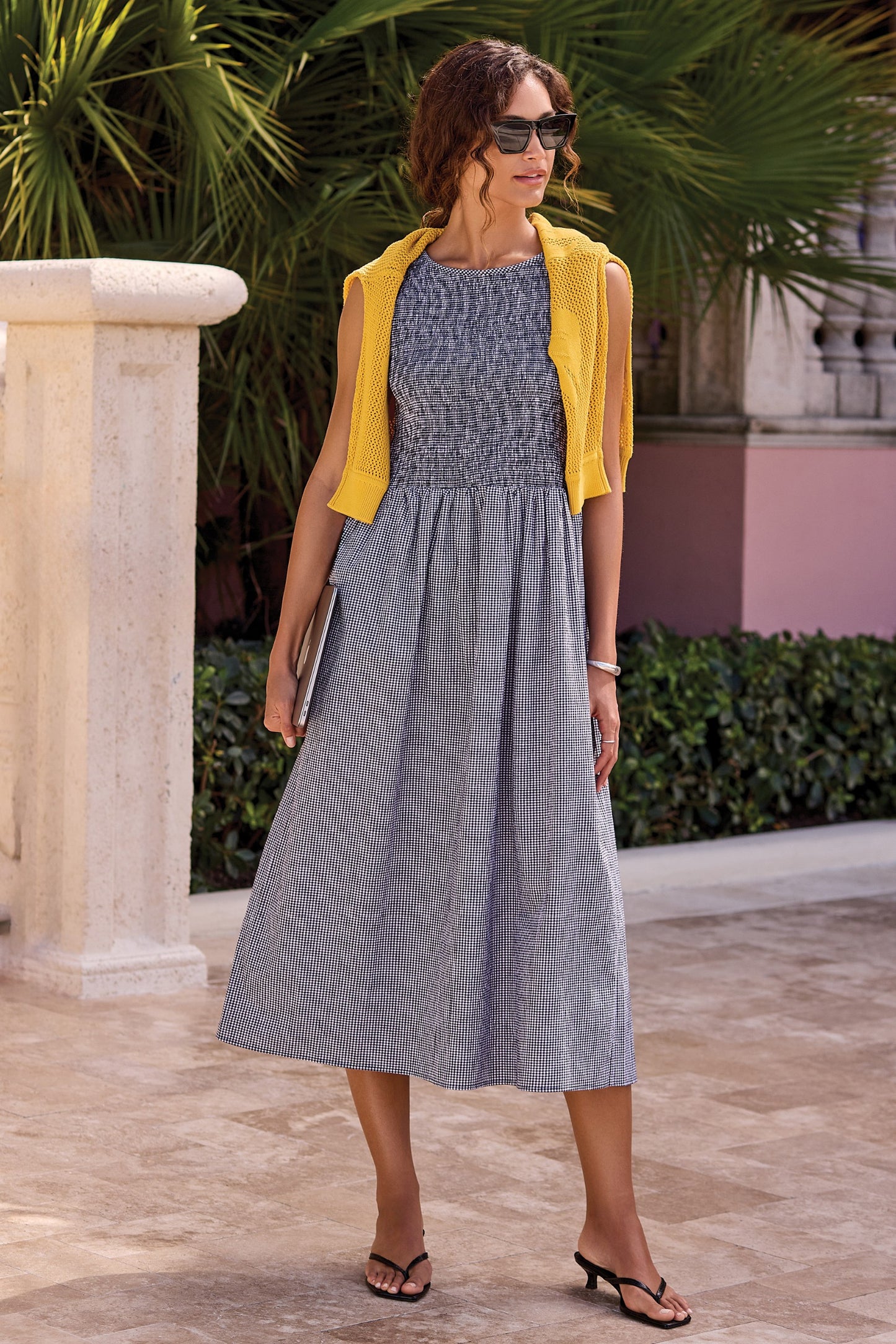 Hampton Check Midi Dress