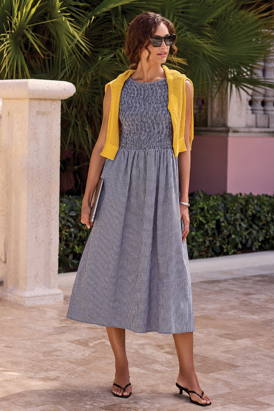 Hampton Check Midi Dress