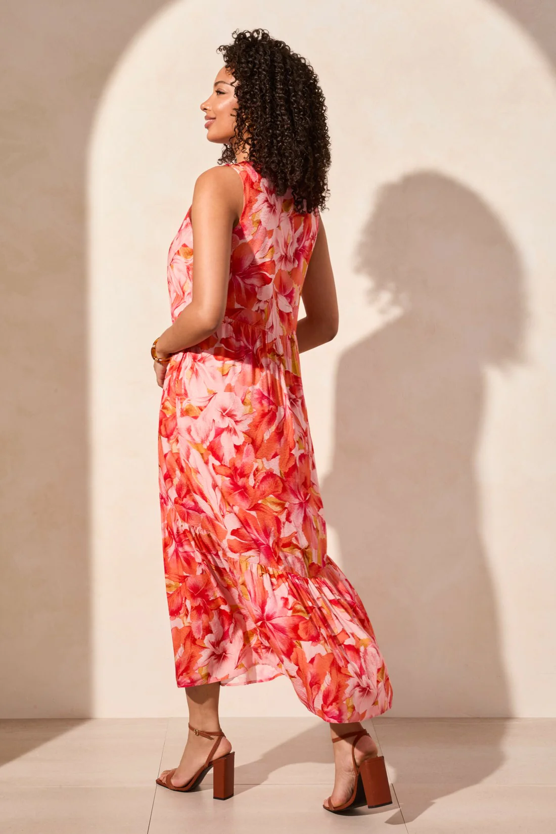 Tribal Coral Sky Dress