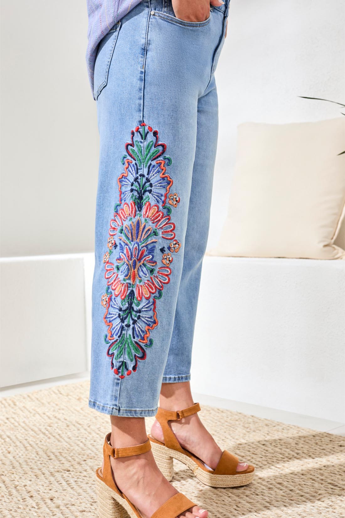 Desert Bloom Crop Jeans