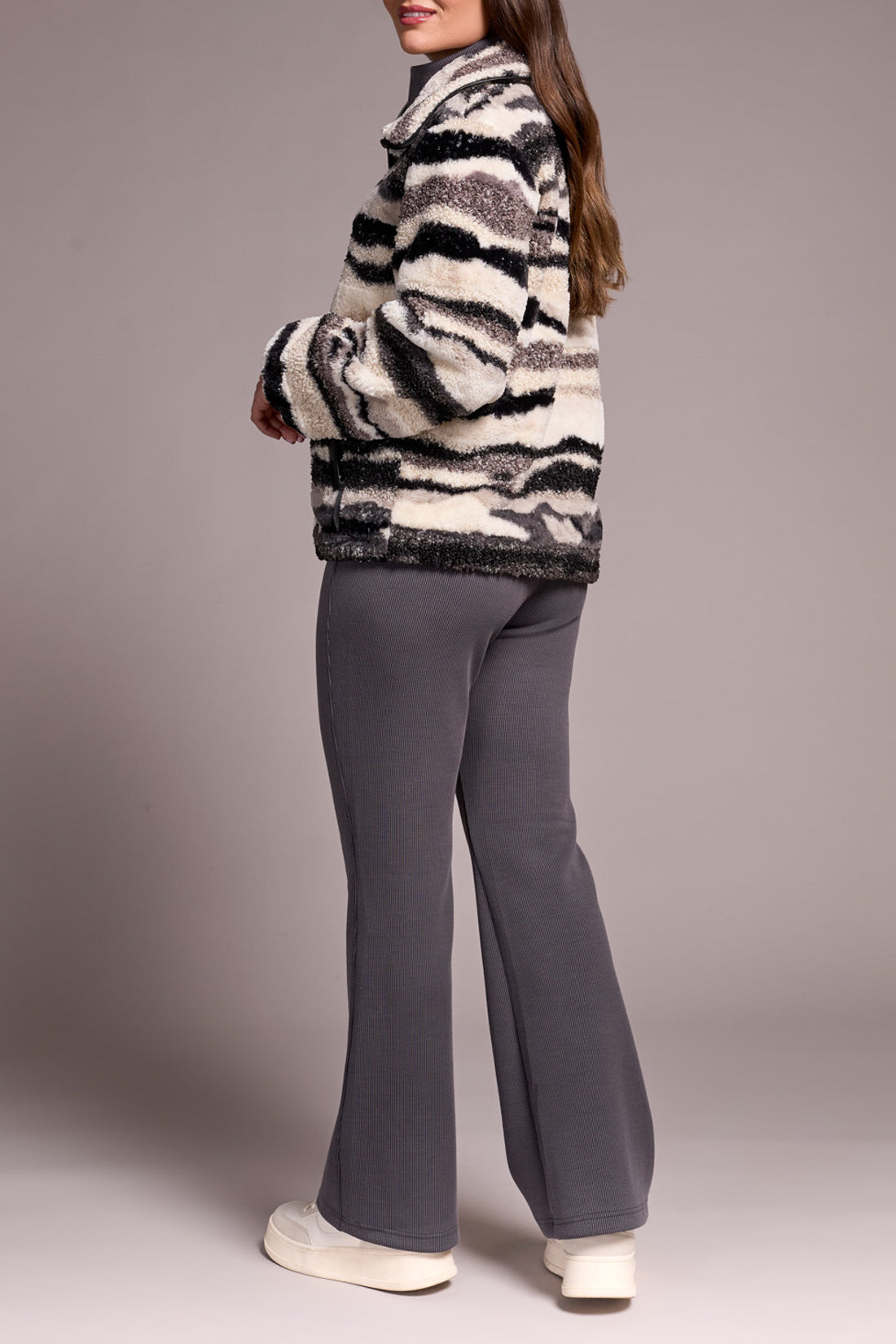 Nordic Stone Lined Zip Up Jacket