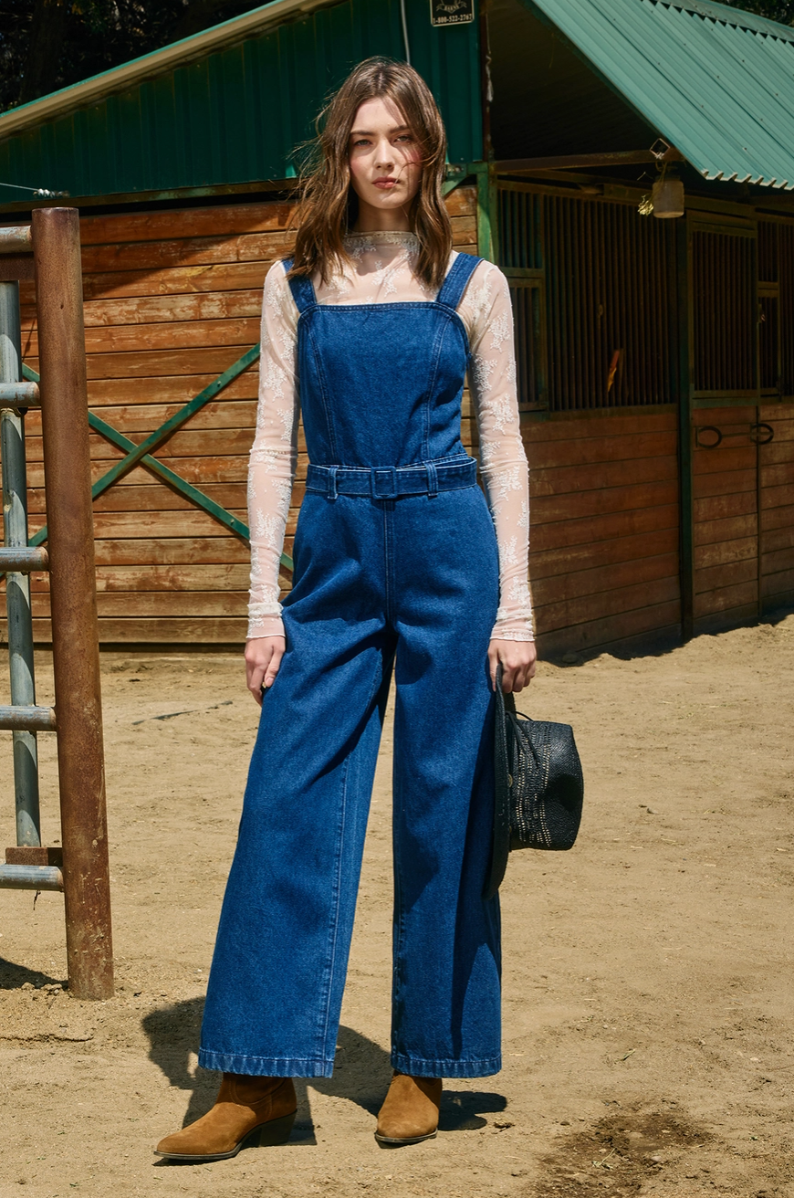 Denim Wide Fit Jumpsuit