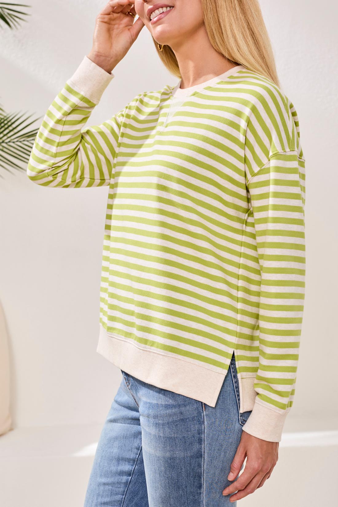 Mint Leaf Knit Crew Top