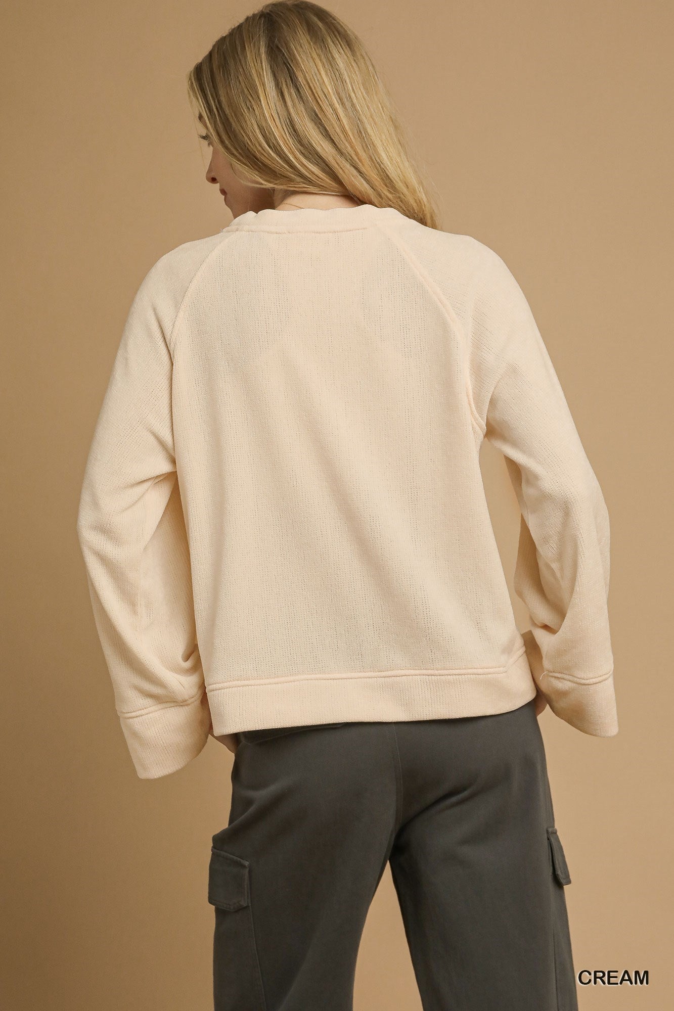 Knit Crew Neck Top