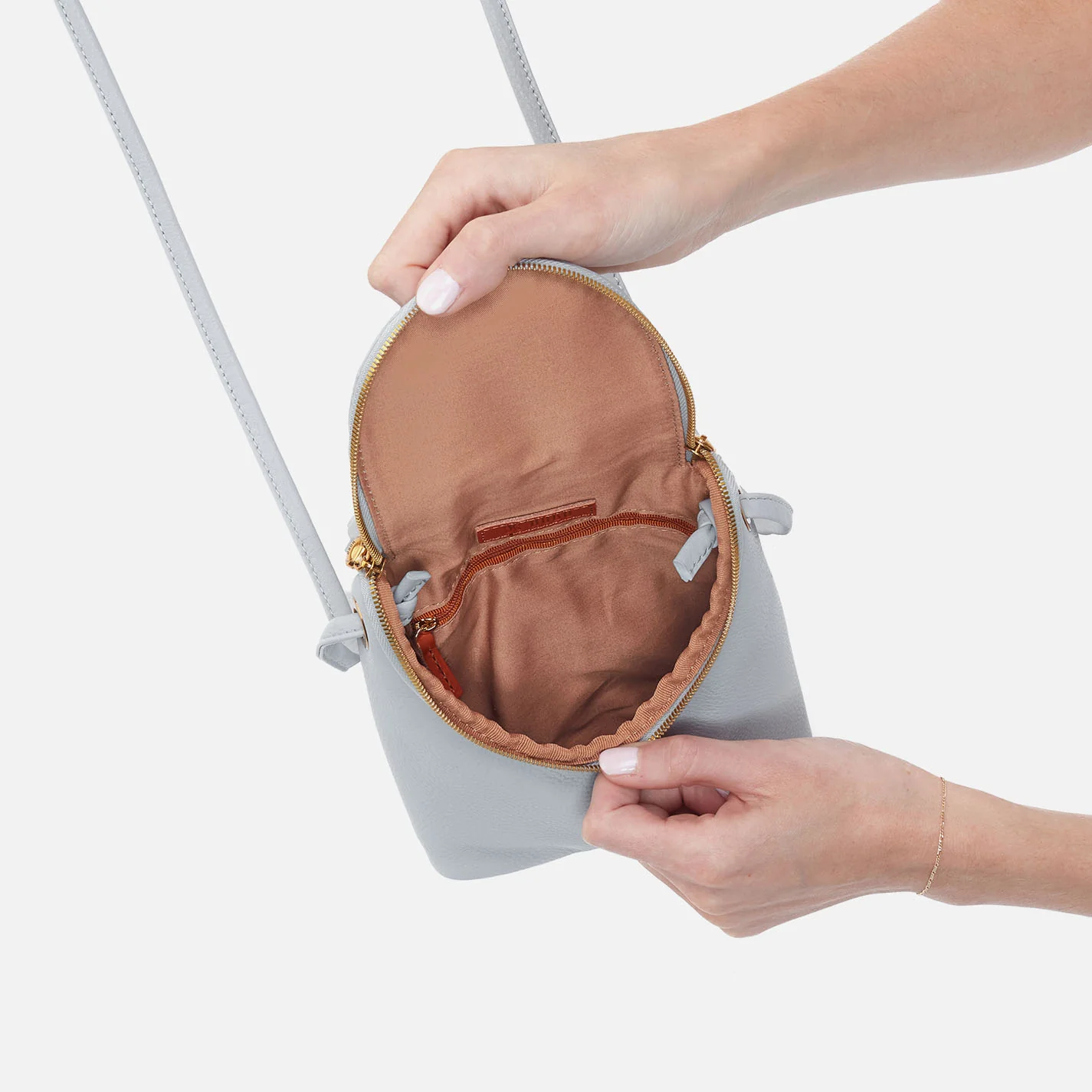 Hobo Blue Pearl Crossbody