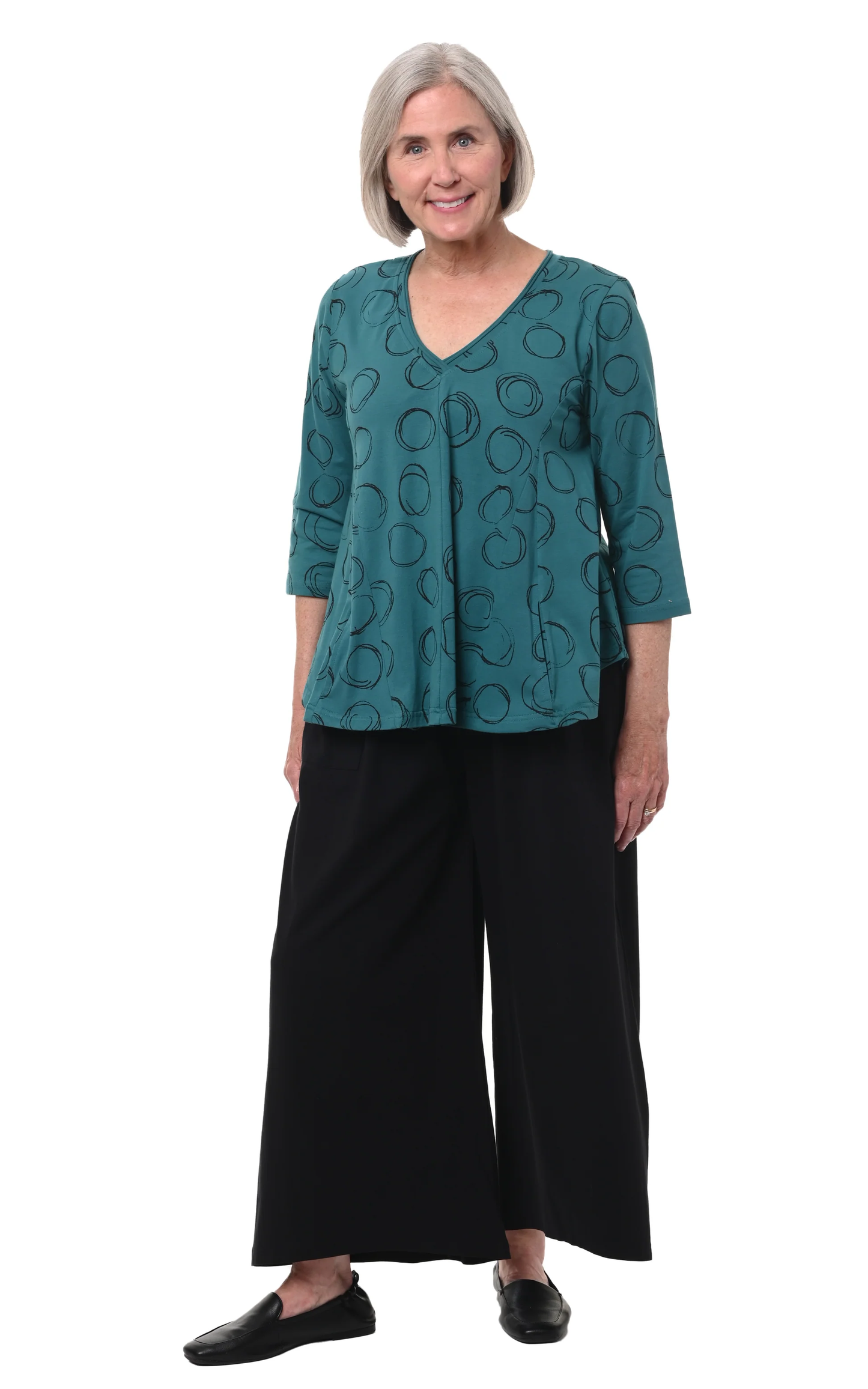 Snapdragon Black Wide Leg Pant