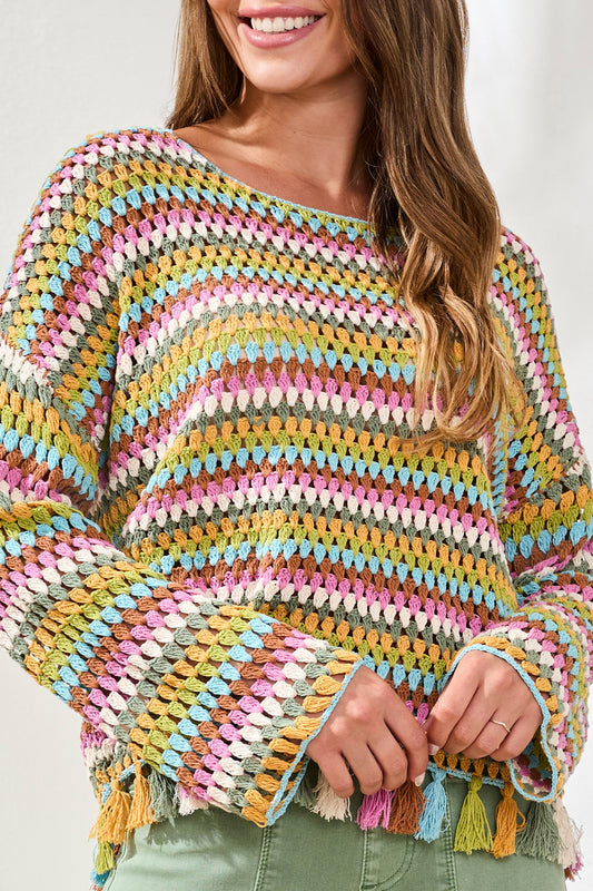The Catalina Crochet Sweater