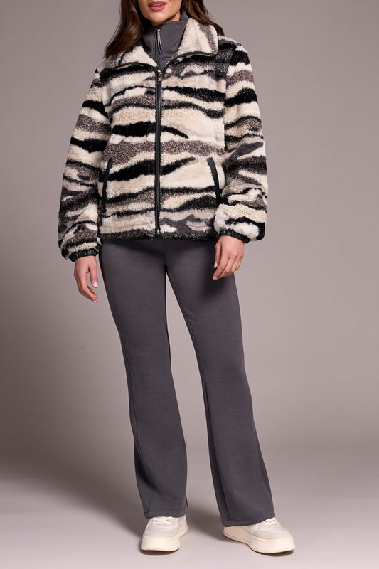 Nordic Stone Lined Zip Up Jacket