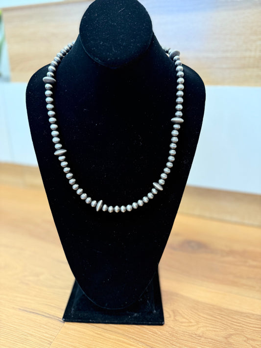 Gray Beaded Necklace