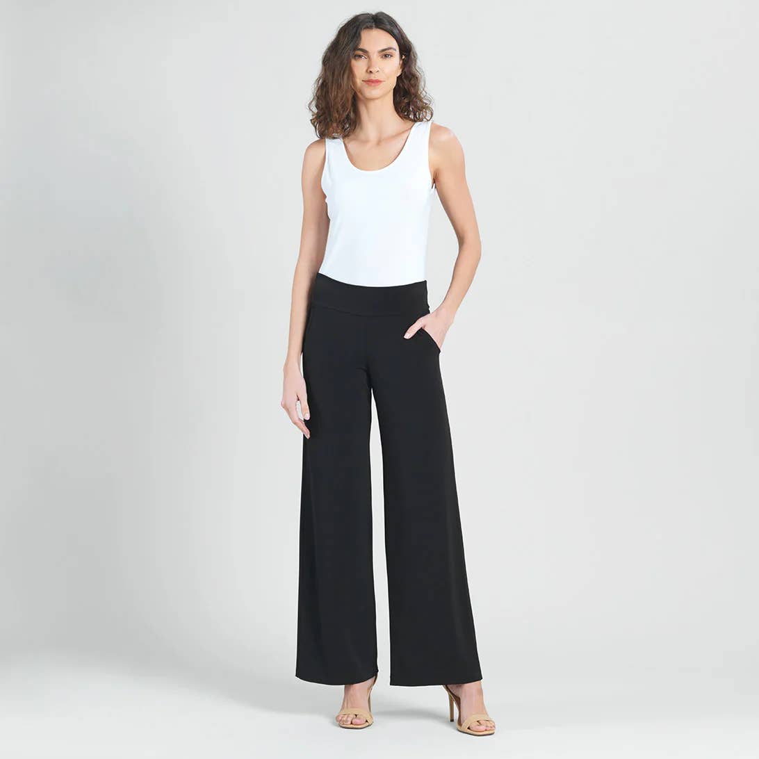 Wide Leg Pocket Pant Black