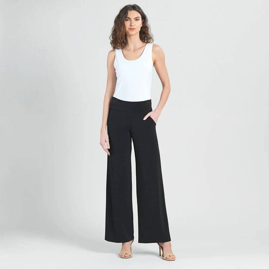 Wide Leg Pocket Pant Black