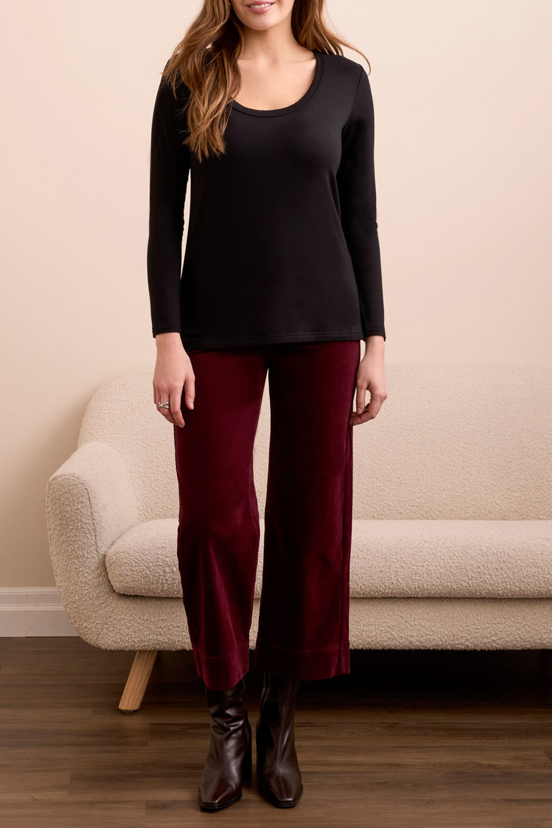 Scoop Neck Knit Top